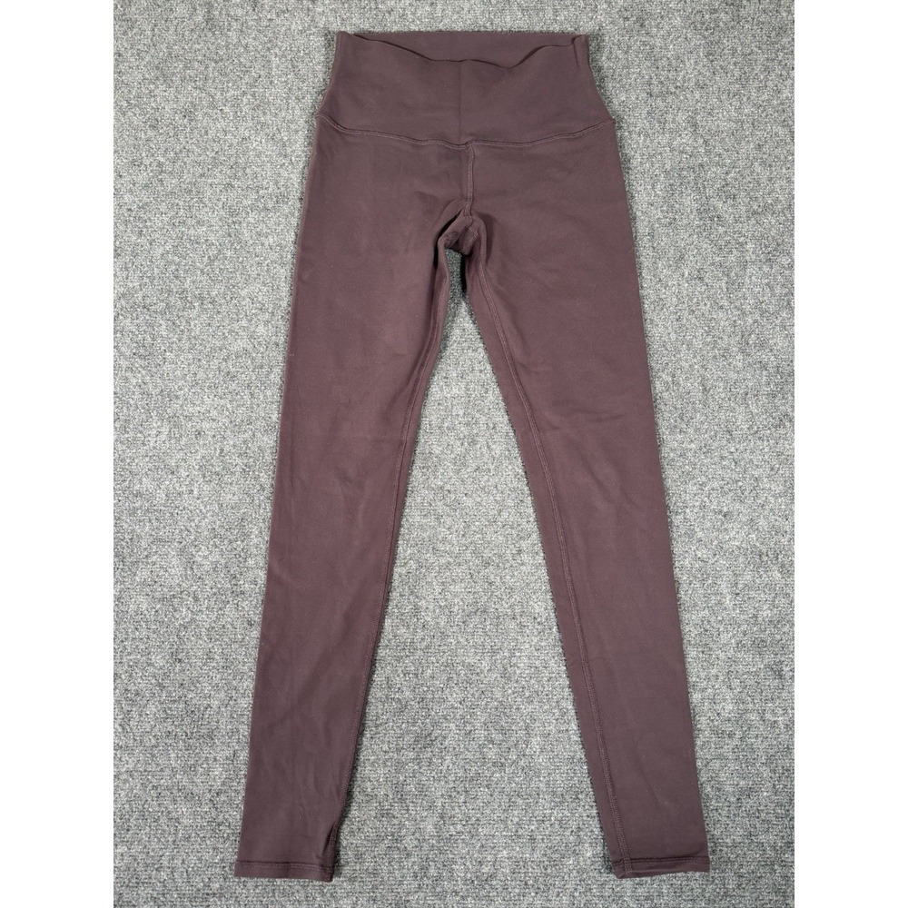 Alo Airbrush High Waist Leggings Womens Size Small Burgundy Yoga Athletic Pants